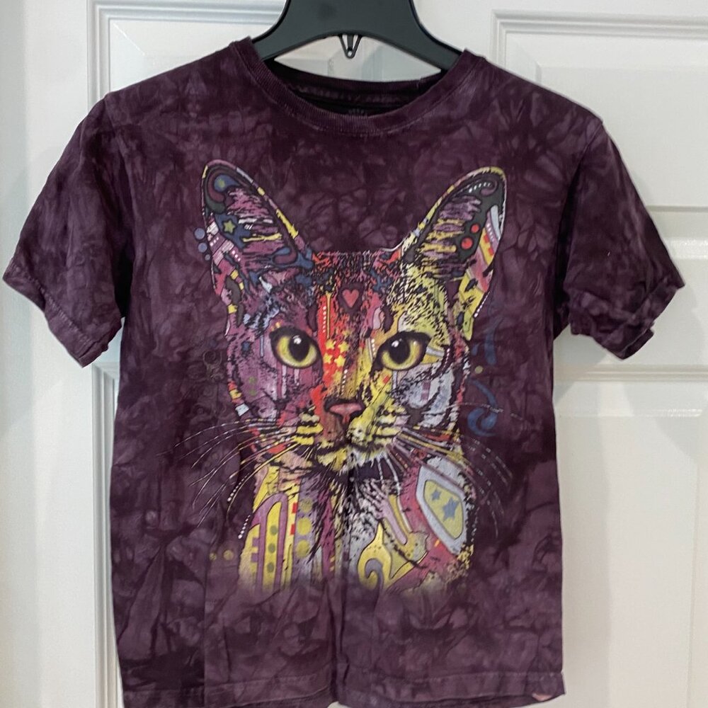 The Mountain Abyssinian T-Shirt Size Large Purple